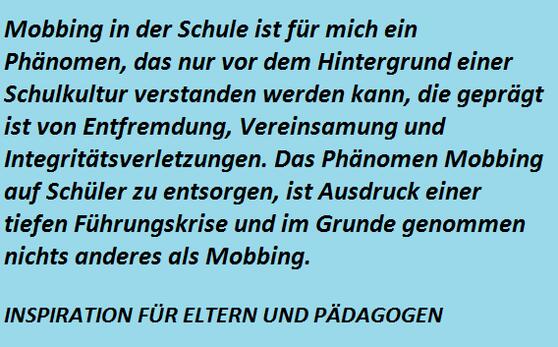 Lehrer Andreas Reinke über Mobbing