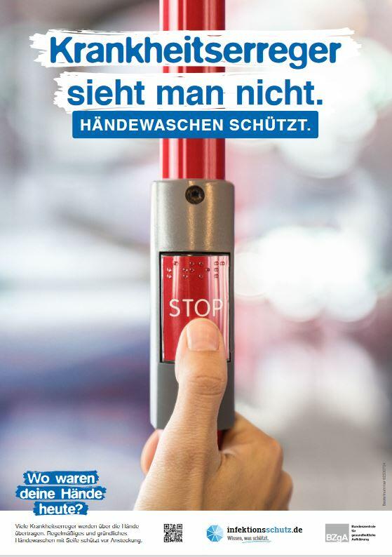 Hände waschen nicht vergessen!