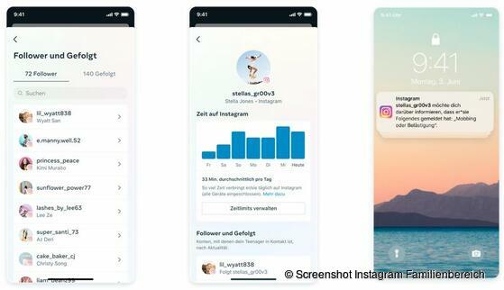 „Elternaufsicht“ bei Instagram
