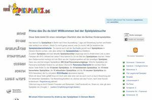 Kinderspielplätze in Berlin - Online-Verzeichnis