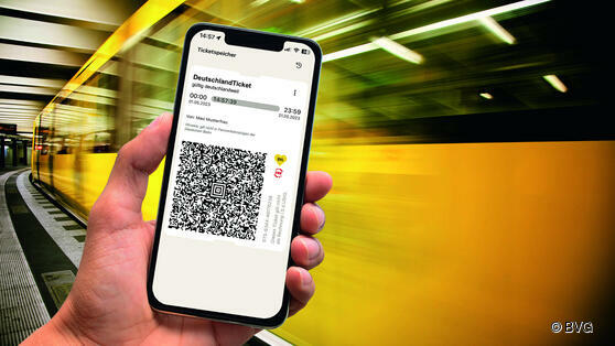 BVG informiert zum Deutschlandticket