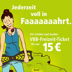 Preiswert mobil mit dem VBB Freizeit-Ticket